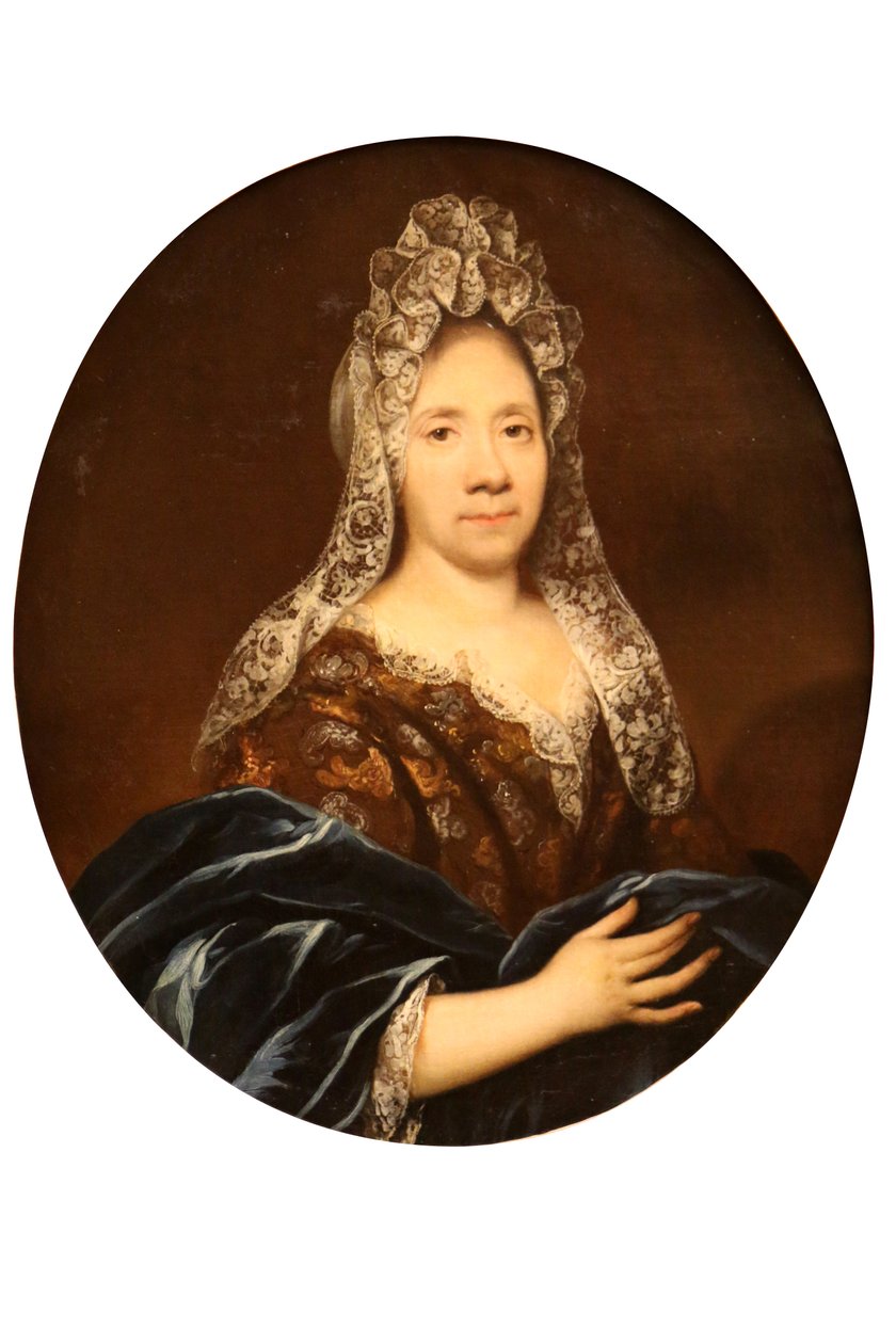 Portret van een geweldige dame. door Jean Ranc