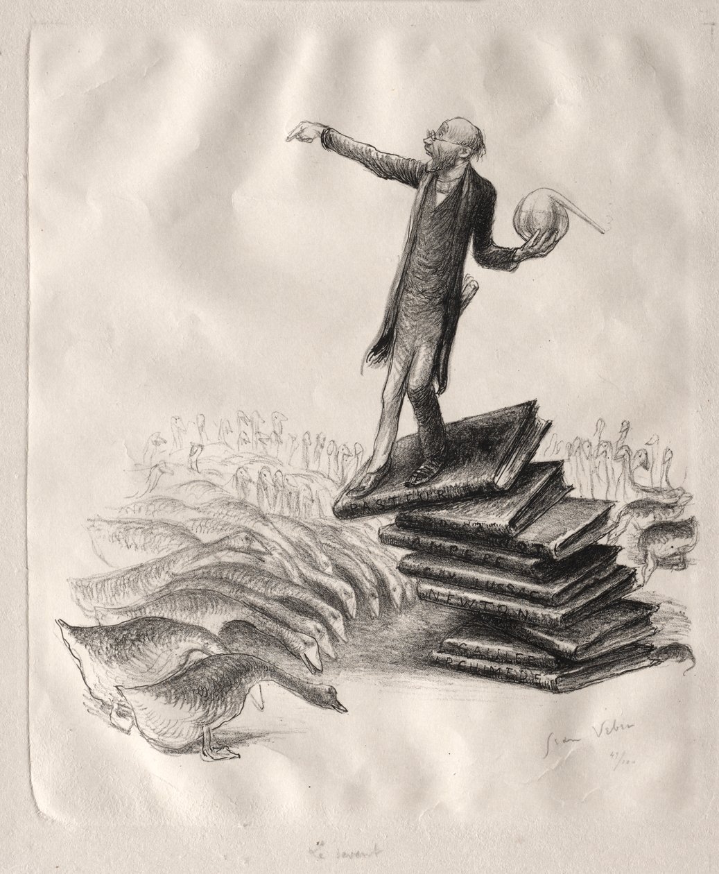 De Geleerde door Jean Veber