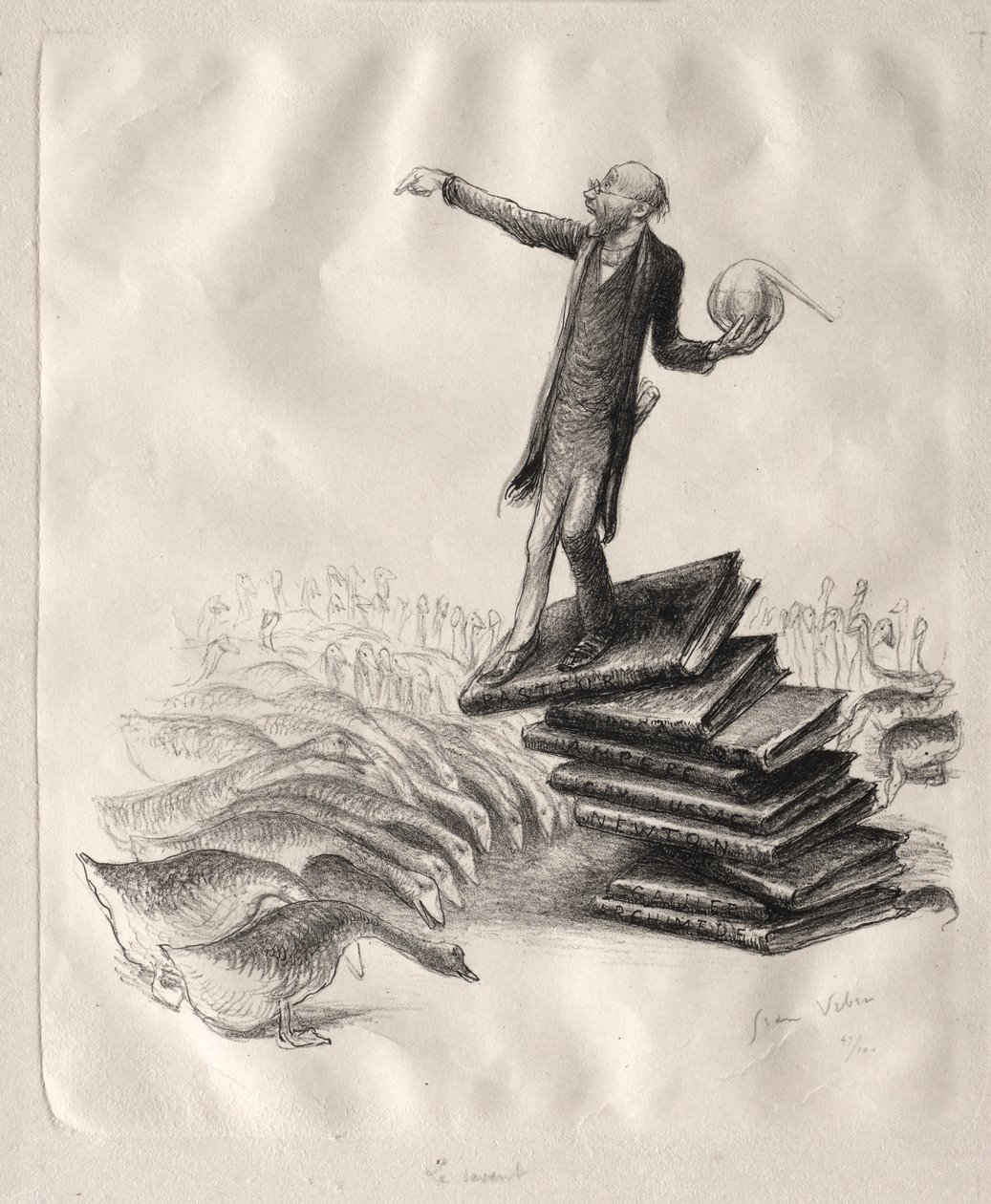 De Geleerde door Jean Veber
