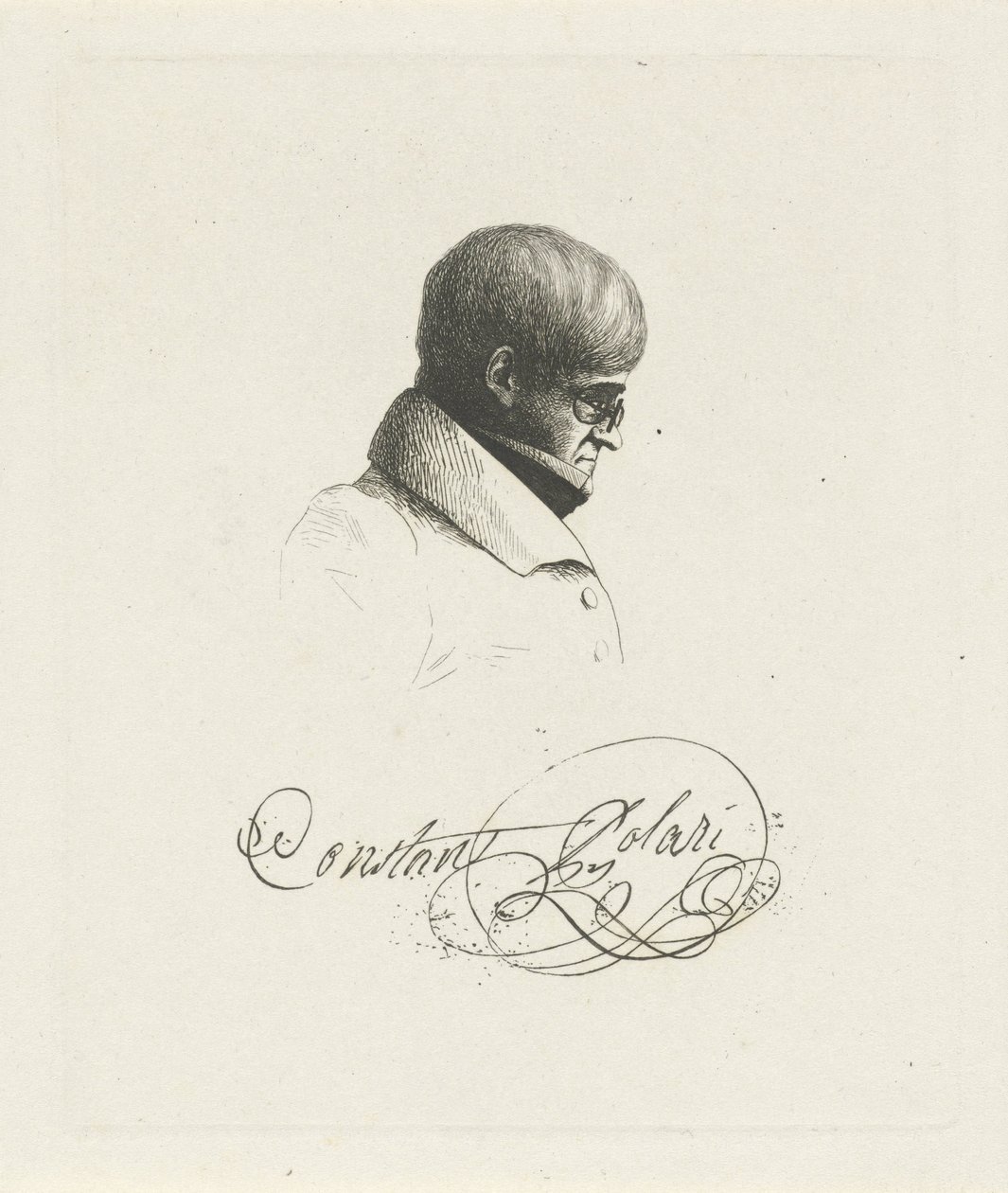 Portret van Constant Polari door Jean Zacherie Mazel