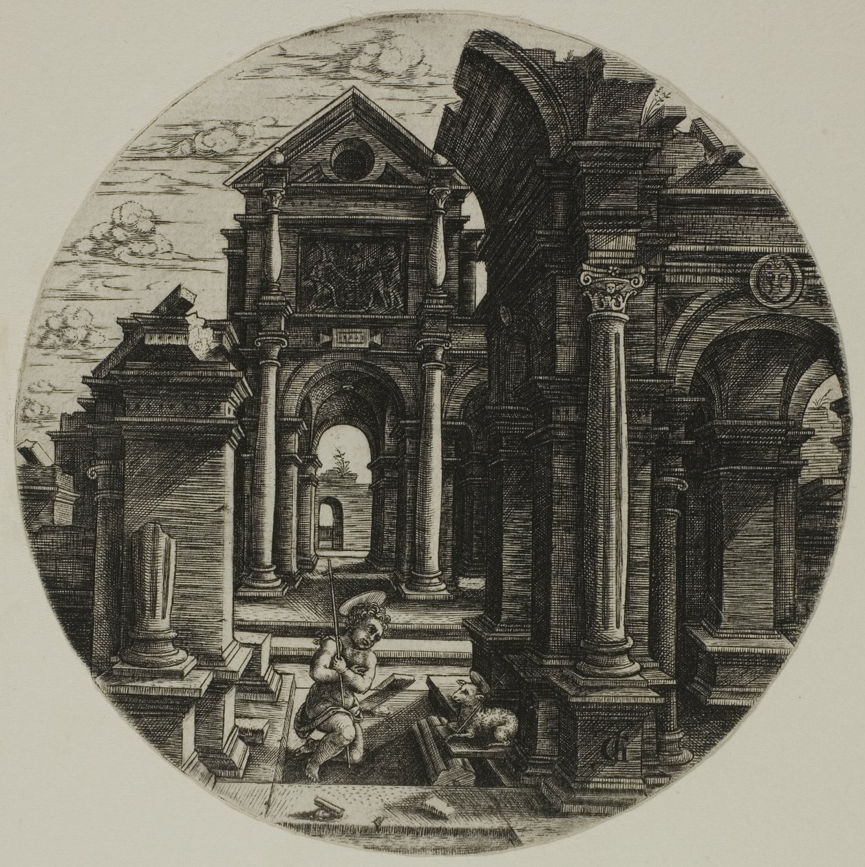 Het Kind Johannes de Doper door Jean de Gourmont