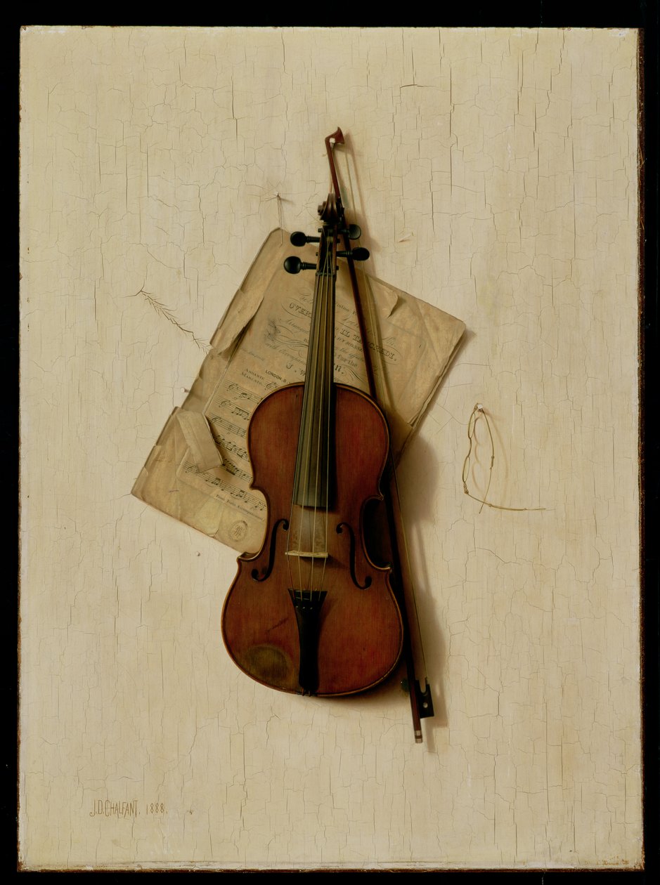 De oude viool door Jefferson David Chalfant
