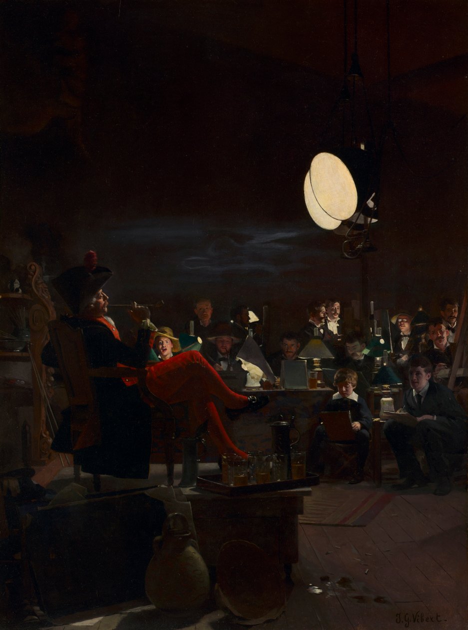 Een avondklas, ca. 1881 door Jehan Georges Vibert