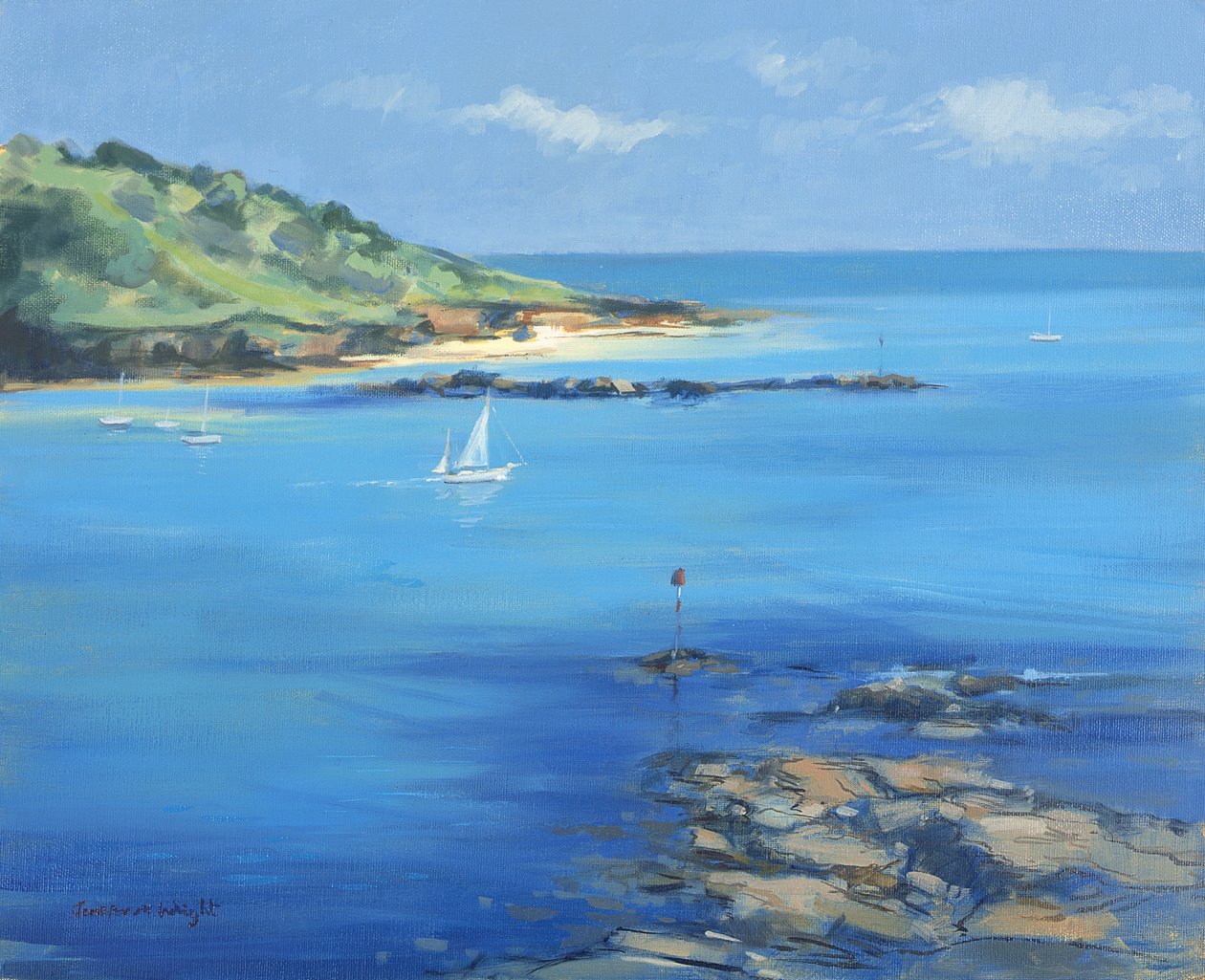 Uitvaren uit Salcombe, 2000 door Jennifer Wright