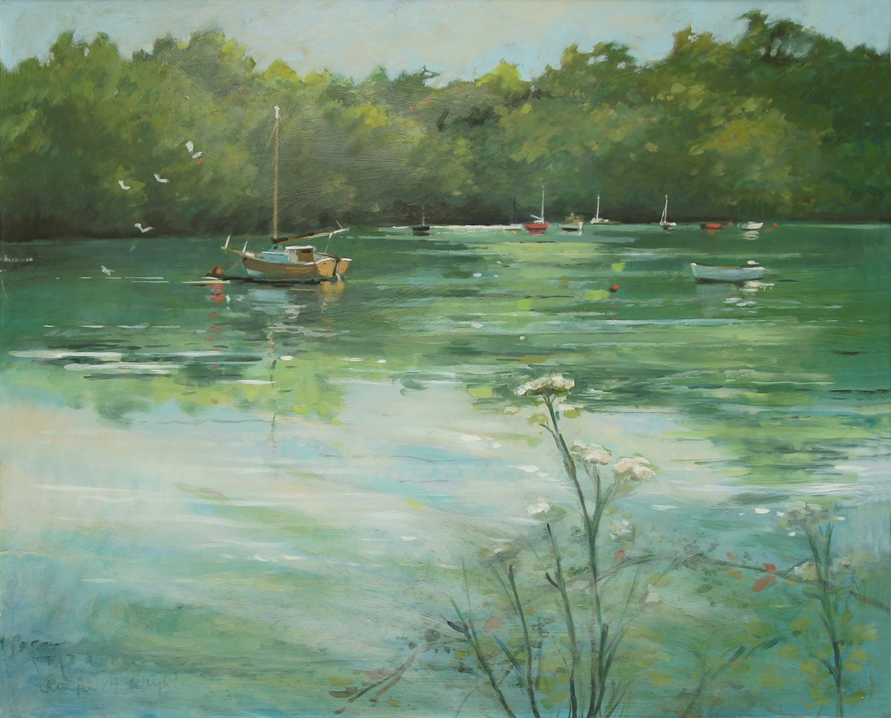 Salcombe Batson Creek door Jennifer Wright