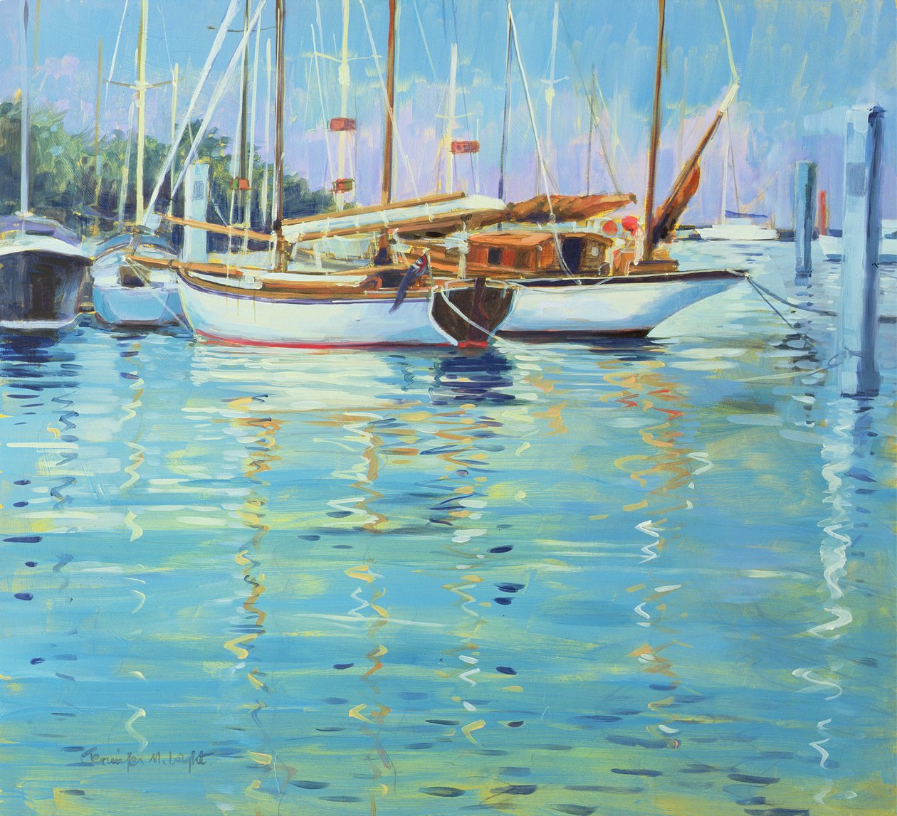 Yarmouth, Oude Gaffers, 2000 door Jennifer Wright