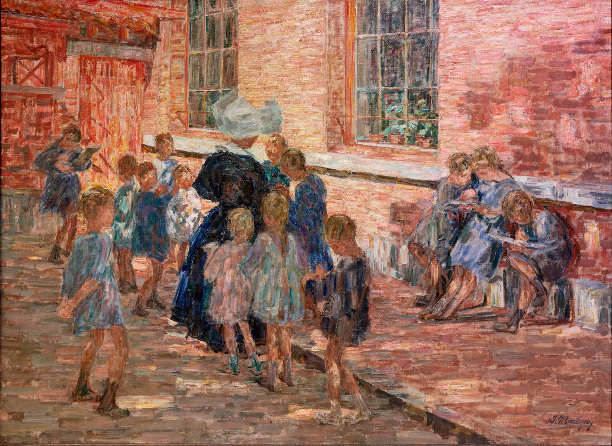 Kleuterschool in Deurle door Jenny Montigny