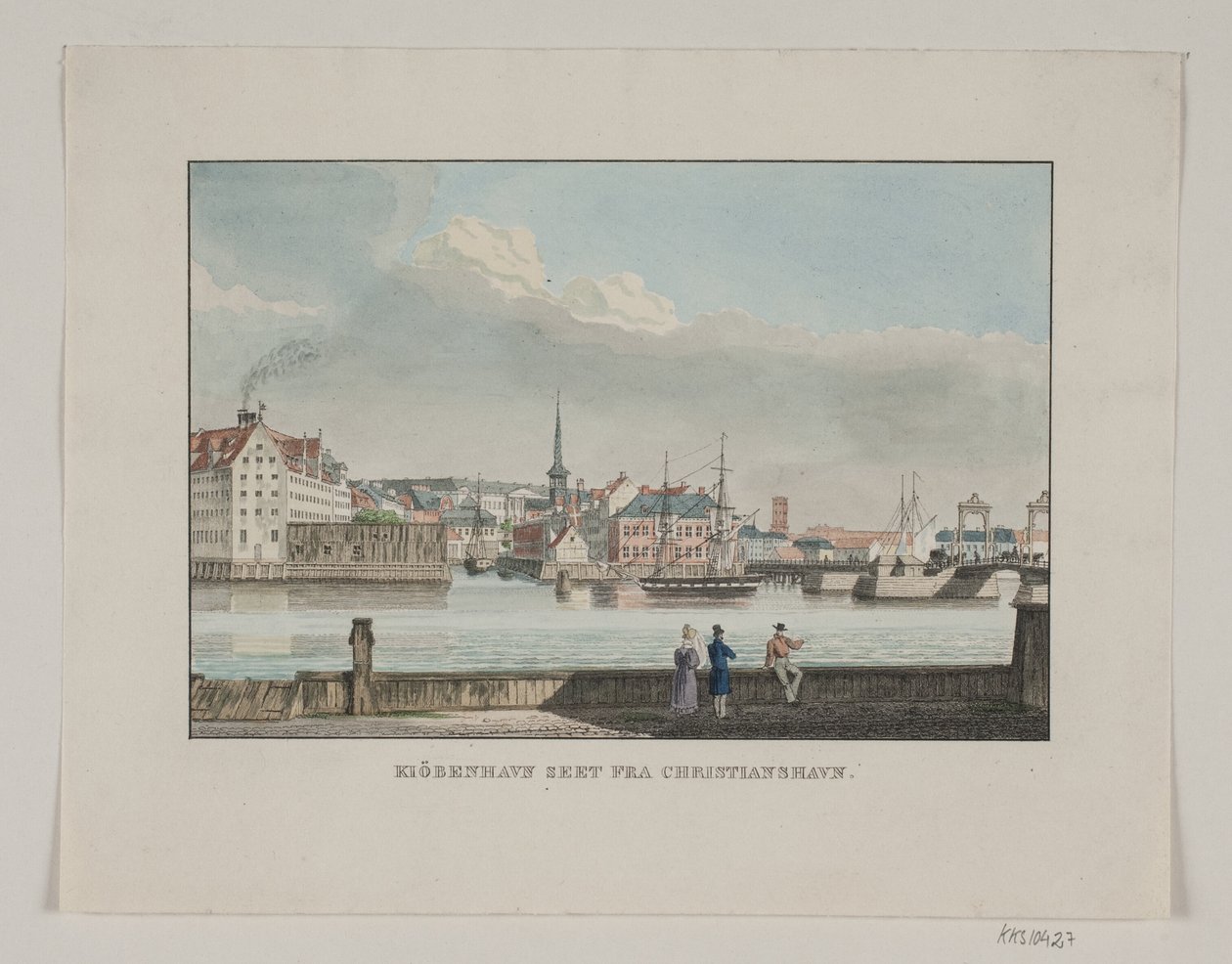 Kopenhagen gezien vanaf Christianshavn door Jens Holm