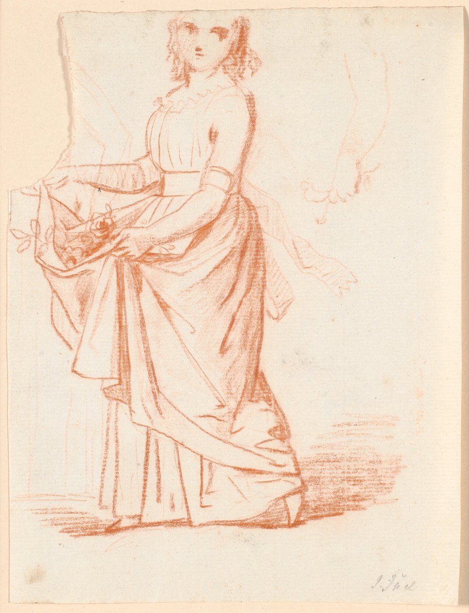 Studie voor het schilderij van de dochters van consul-generaal Pingel door Jens Juel