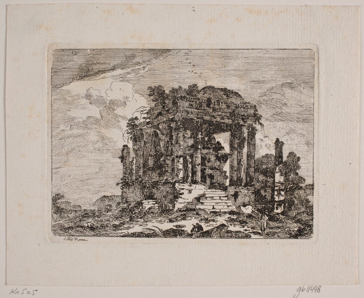 Ruïnes van een mausoleum door Jens Petersen Lund
