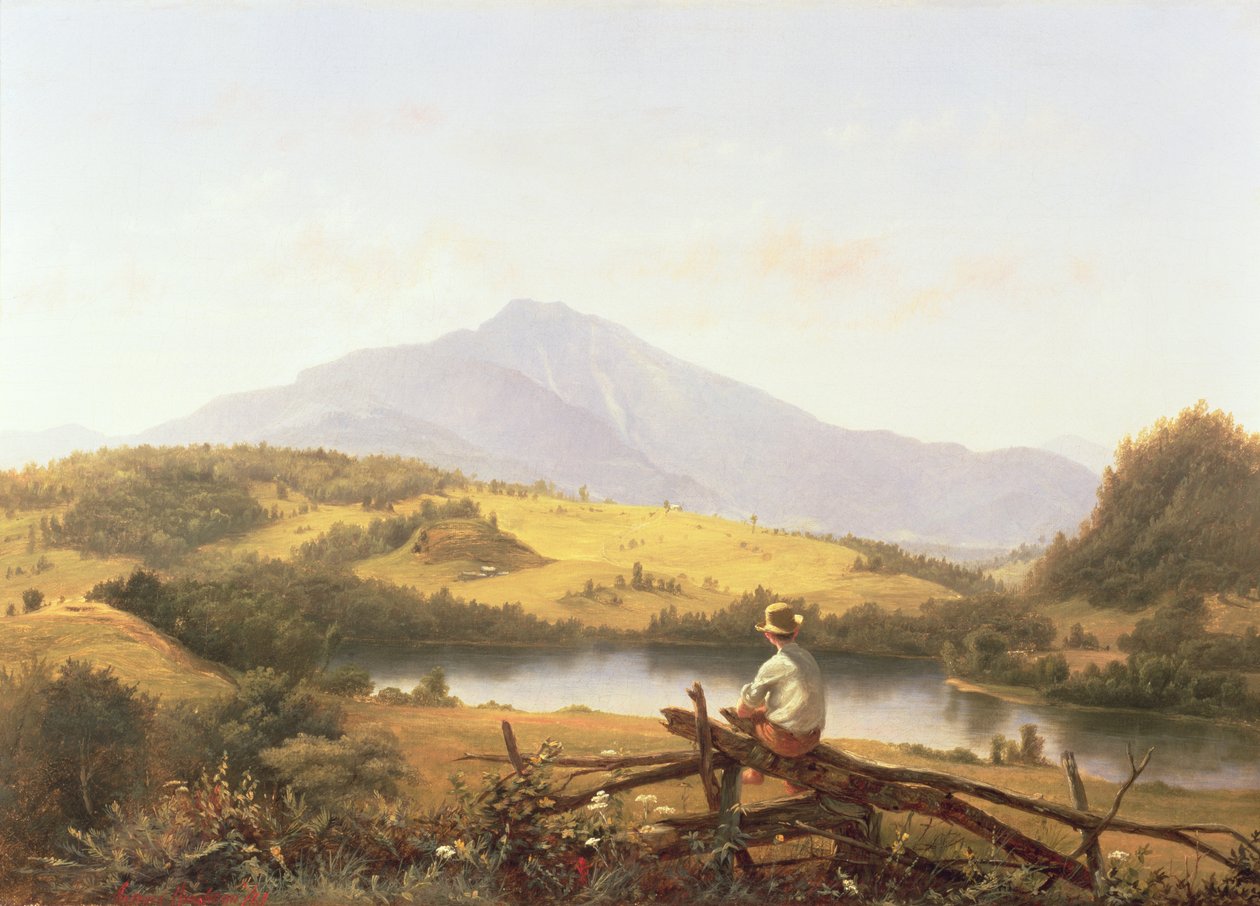 Mount Mansfield, Vermont, 1861 door Jerome Thompson