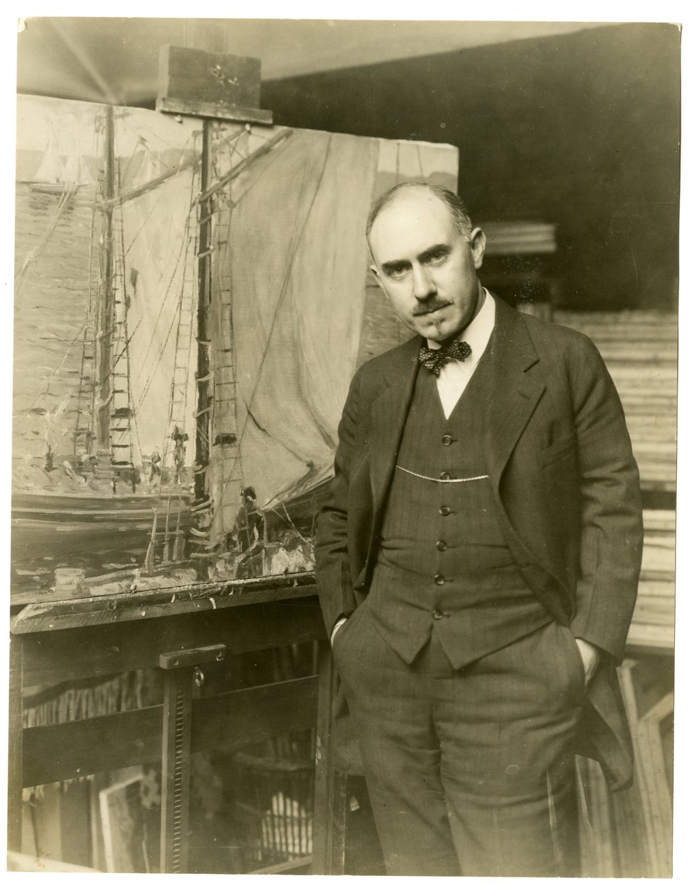 Jonas Lie, kunstenaar, 1905 door Jessie Tarbox Beals