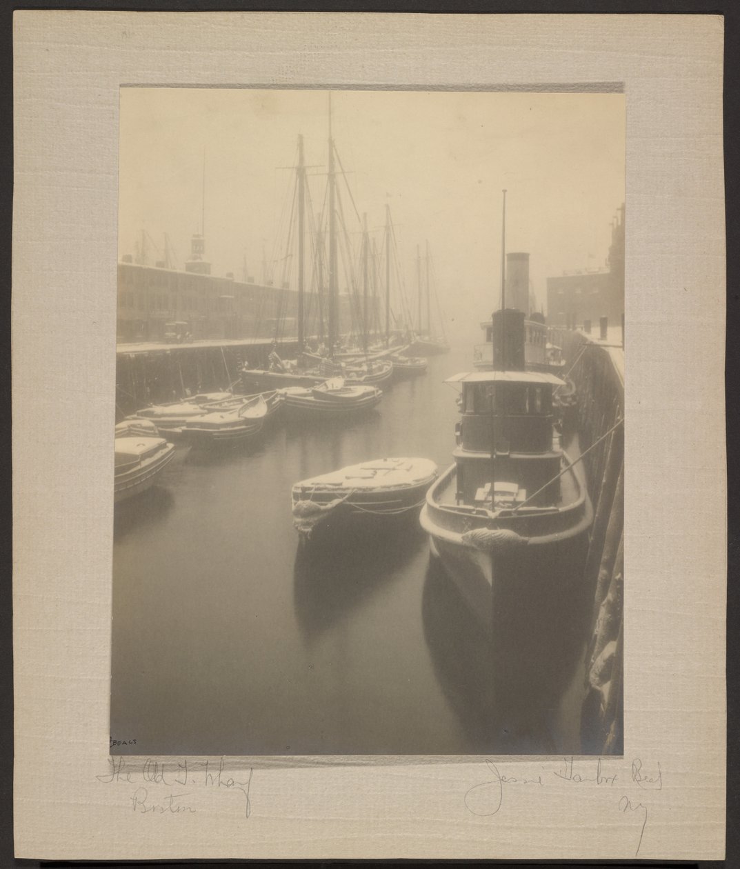 De Oude T. Wharf, Boston door Jessie Tarbox Beals