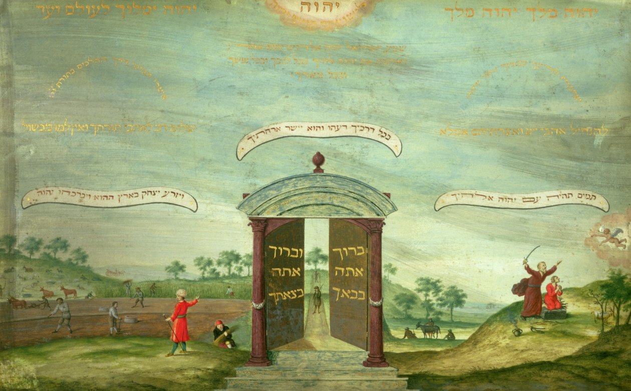 Het Offer van Isaac door Jewish School