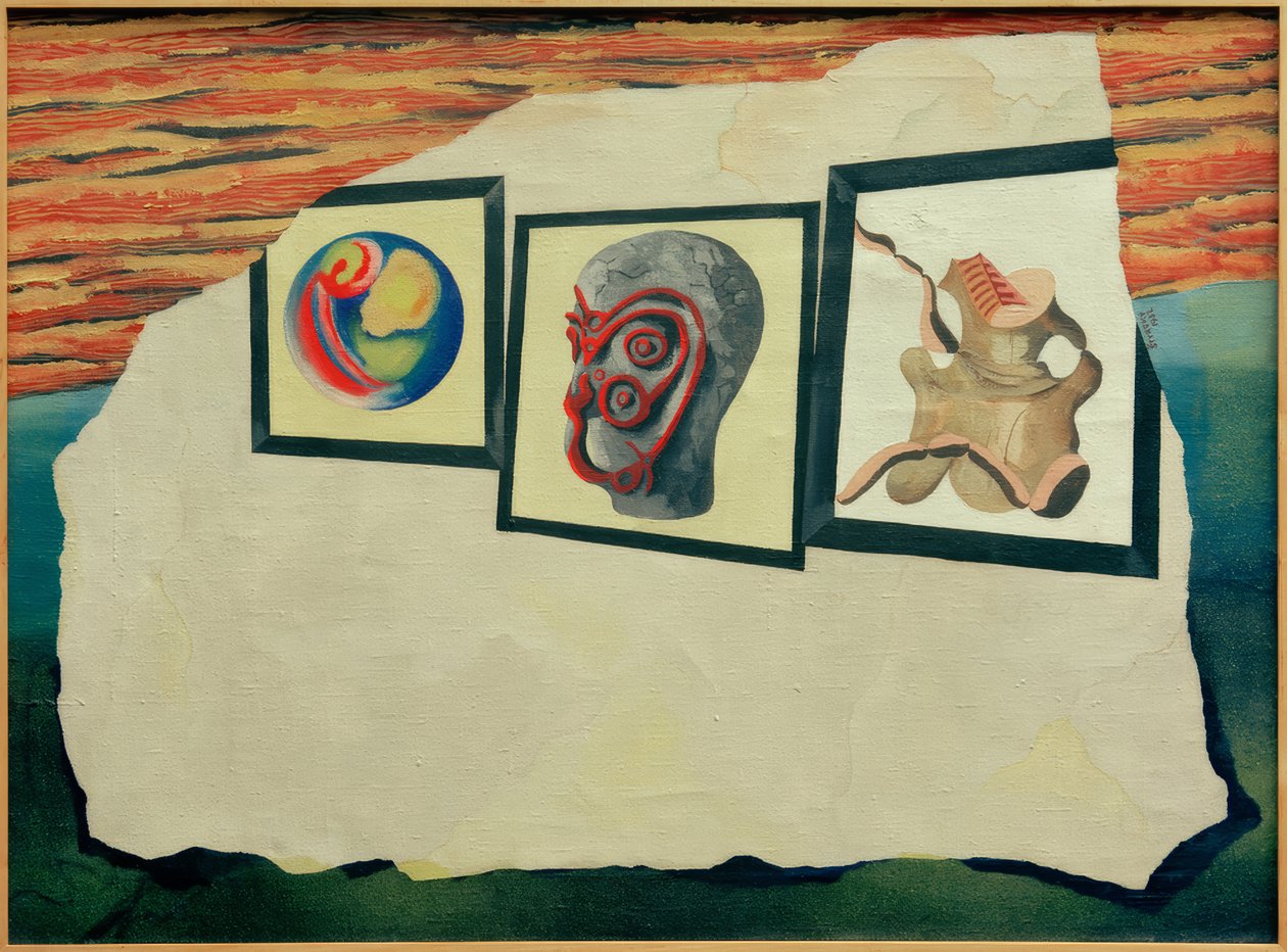 Schilderij IV door Jindrich Styrsky