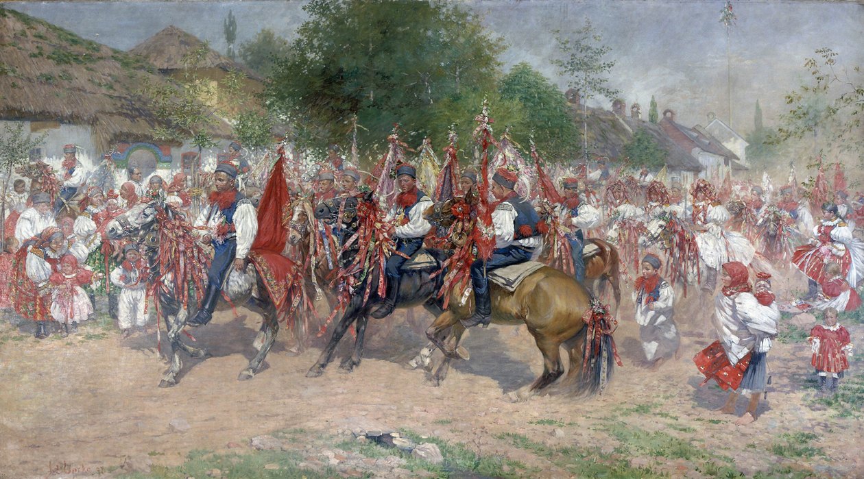 Rit van de koningen door Joža Uprka