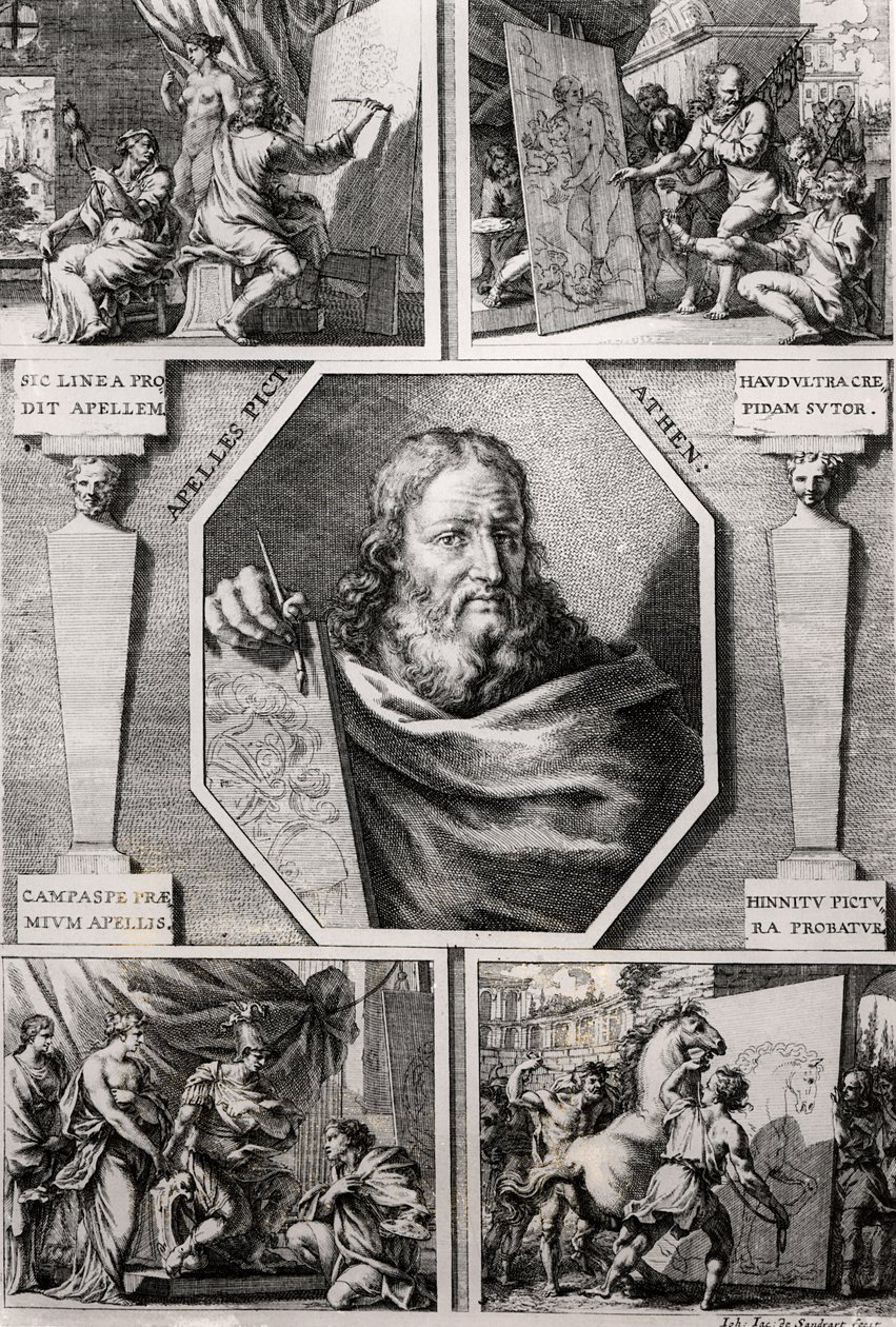 Apelles (4e eeuw v.Chr.) door Joachim von Sandrart