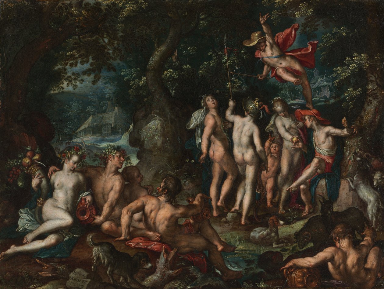 Het Oordeel van Paris door Joachim Wtewael or Utewael