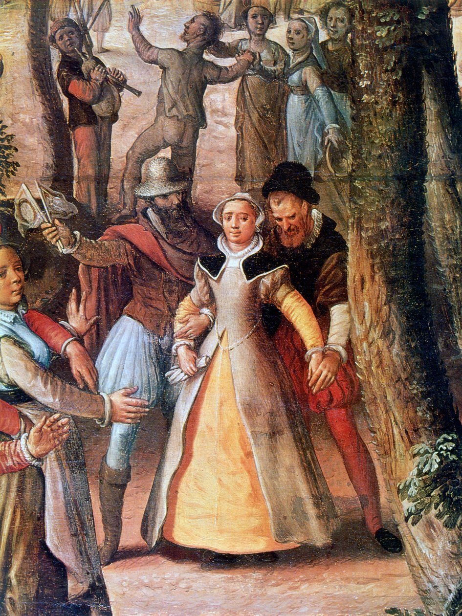 Landelijk feest, detail, 1563 door Joachim Beuckelaer