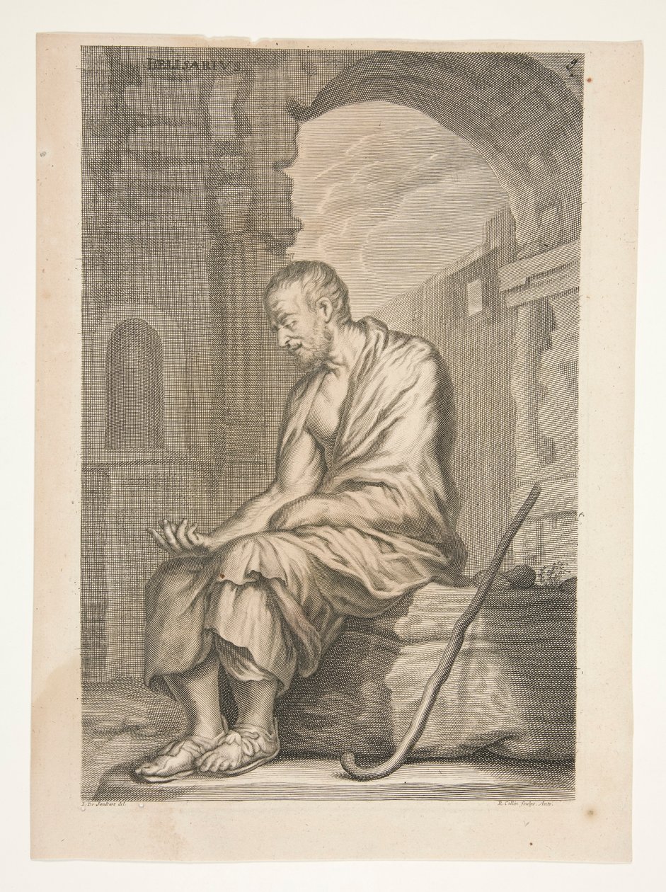Belisarius, uit Sculpturae Veteris Admirata door Joachim von Sandrart