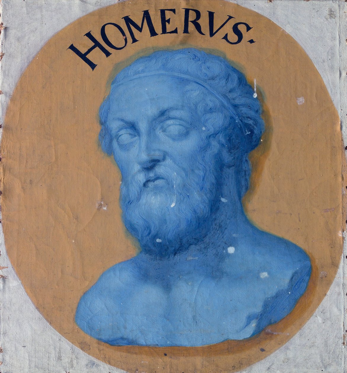 Homerus, ca. 1670 door Joachim von Sandrart
