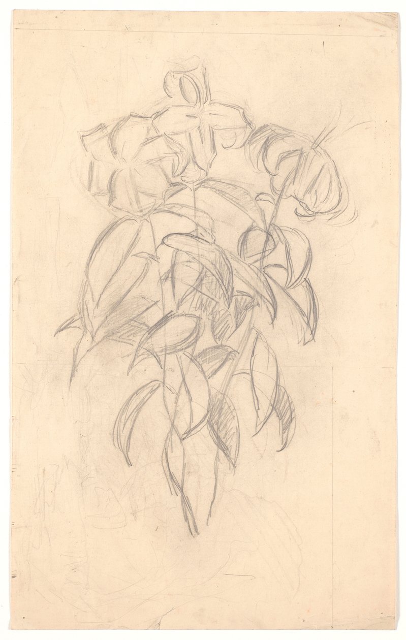 Bloemenstudie door Joakim Frederik Skovgaard