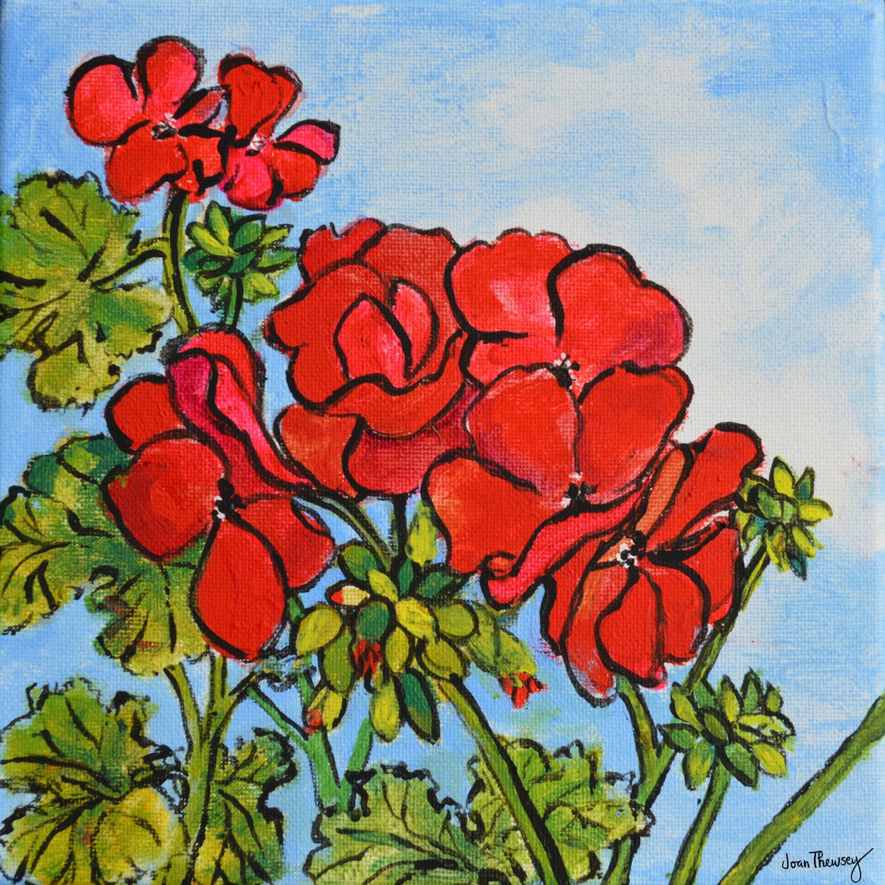 Geranium, 2017 door Joan Thewsey