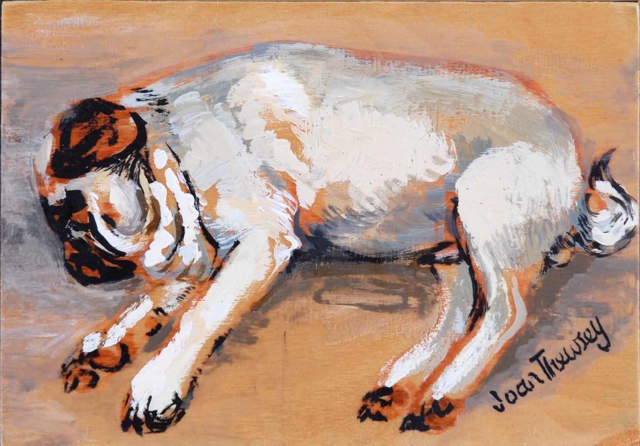 Hogarth Slapend, 2005 door Joan Thewsey