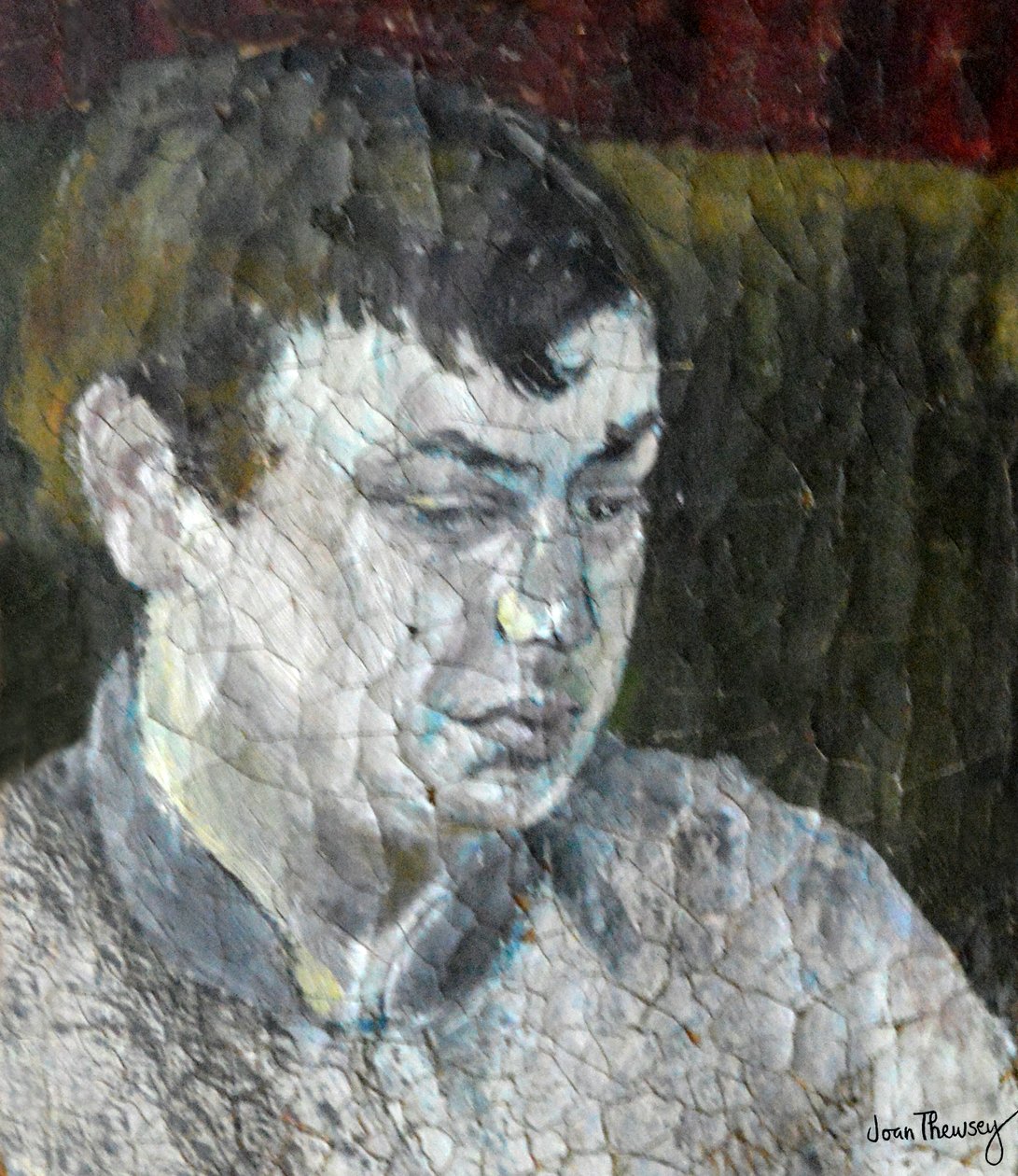 Portret van een vrouw, 1978 door Joan Thewsey