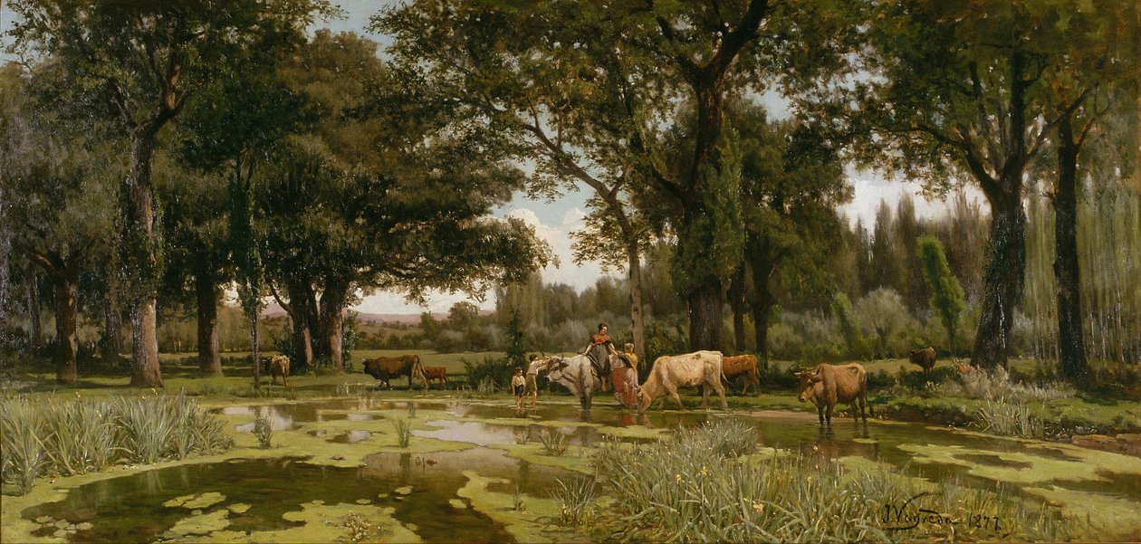 Zomerbloei door Joaquim Vayreda