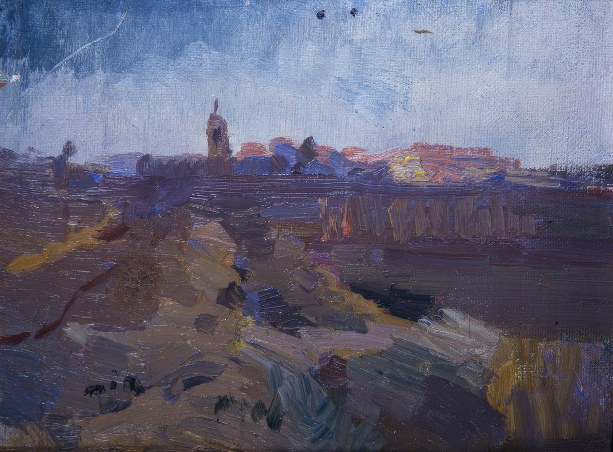 Landschap bij l’Aleixar door Joaquim Mir i Trinxet