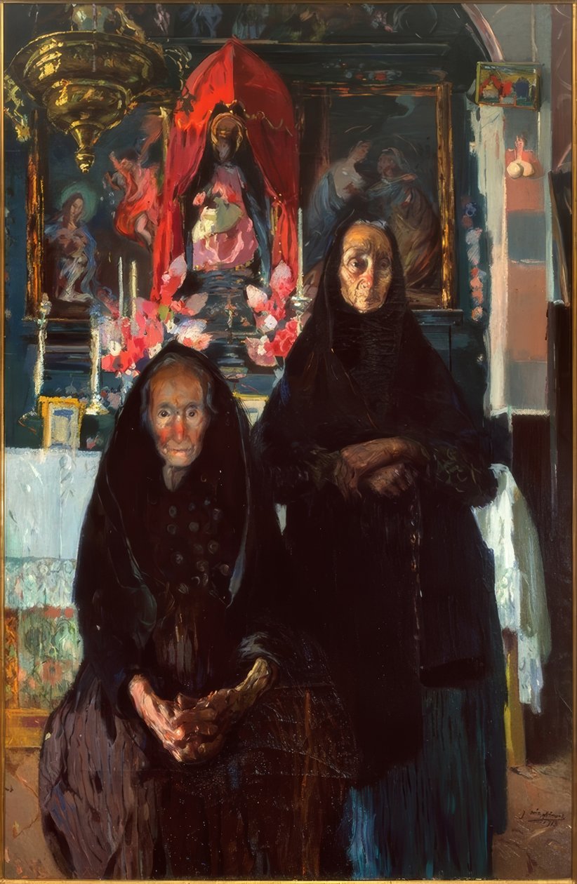 De oude vrouwen door Joaquim Mir i Trinxet