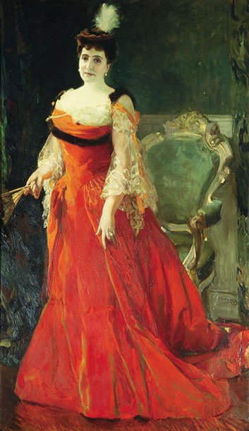 Josefina de Alvear de Errazuriz door Joaquín Sorolla