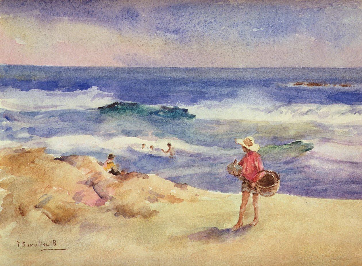 Jongen op het Zand door Joaquín Sorolla