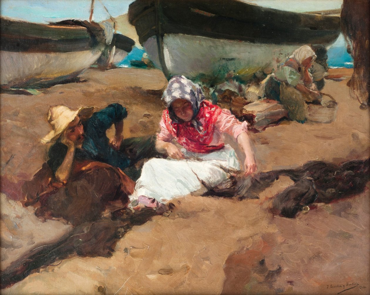 Het Net Repareren door Joaquin Sorolla y Bastida