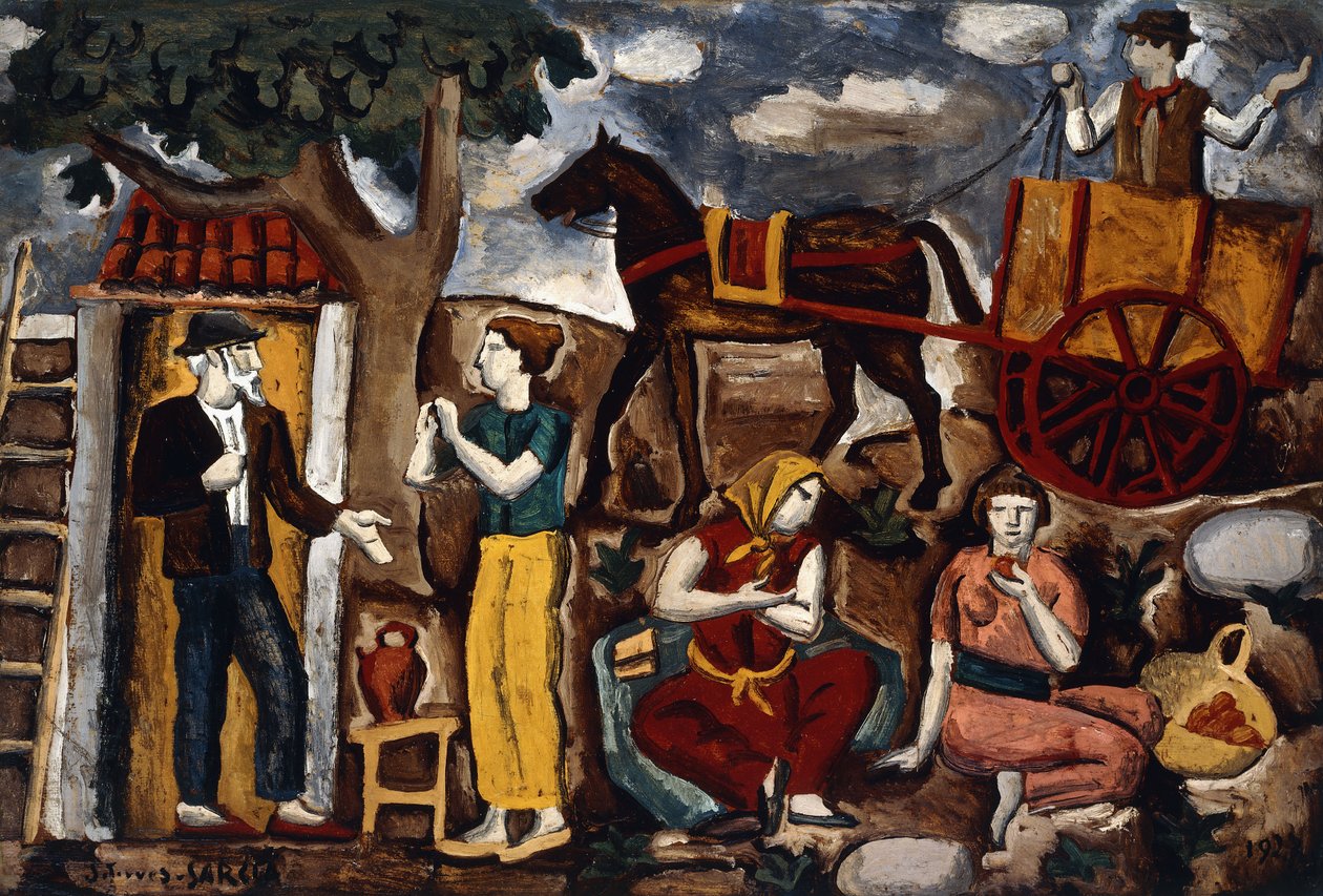 Zigeuners door Joaquin Torres Garcia