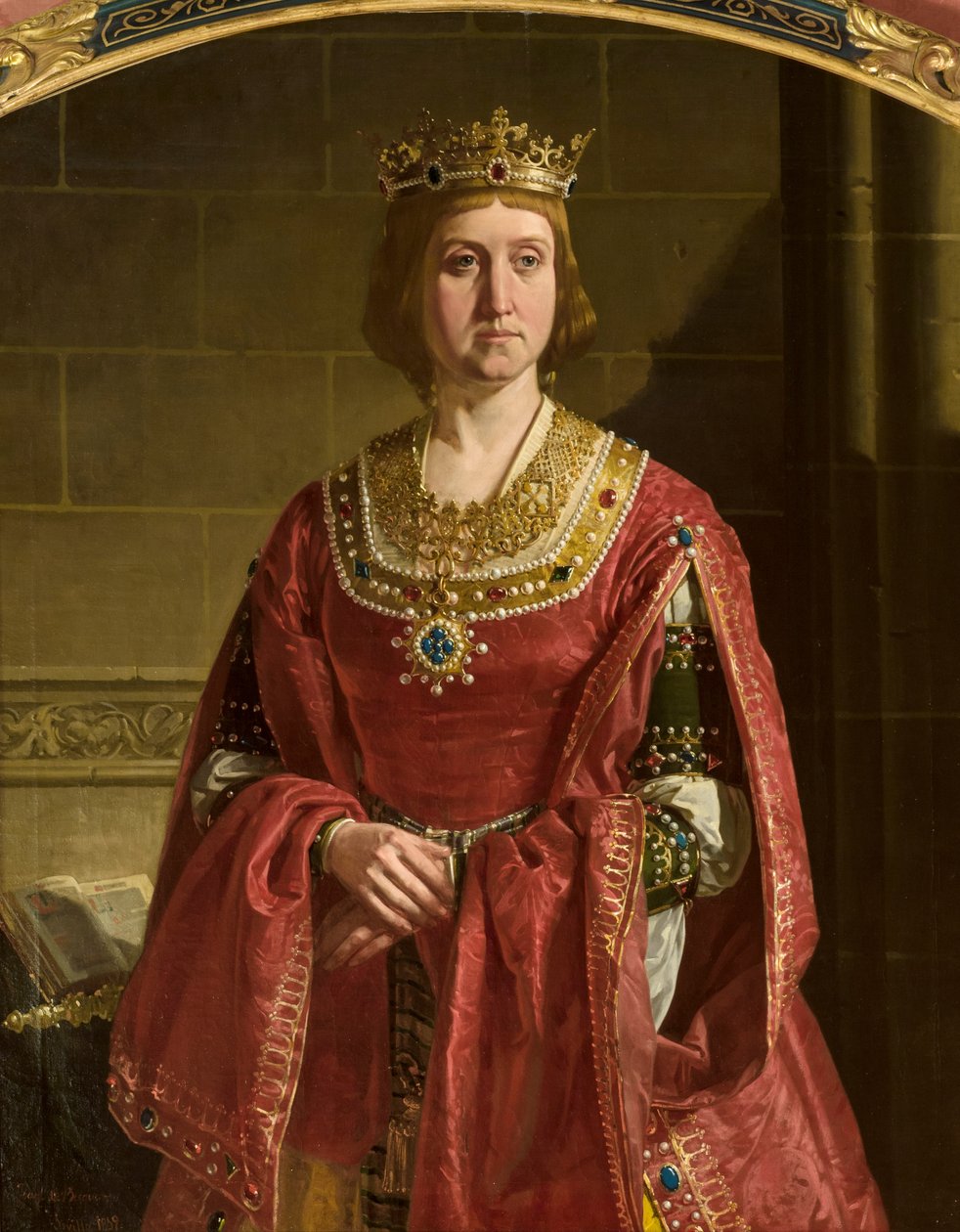 Isabel de Katholieke door Joaquín Domínguez Bécquer