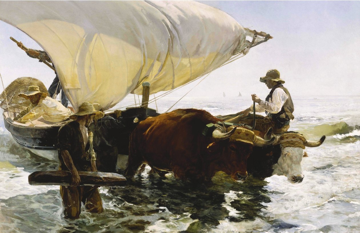De Terugkeer van de Visvangst door Joaquín Sorolla