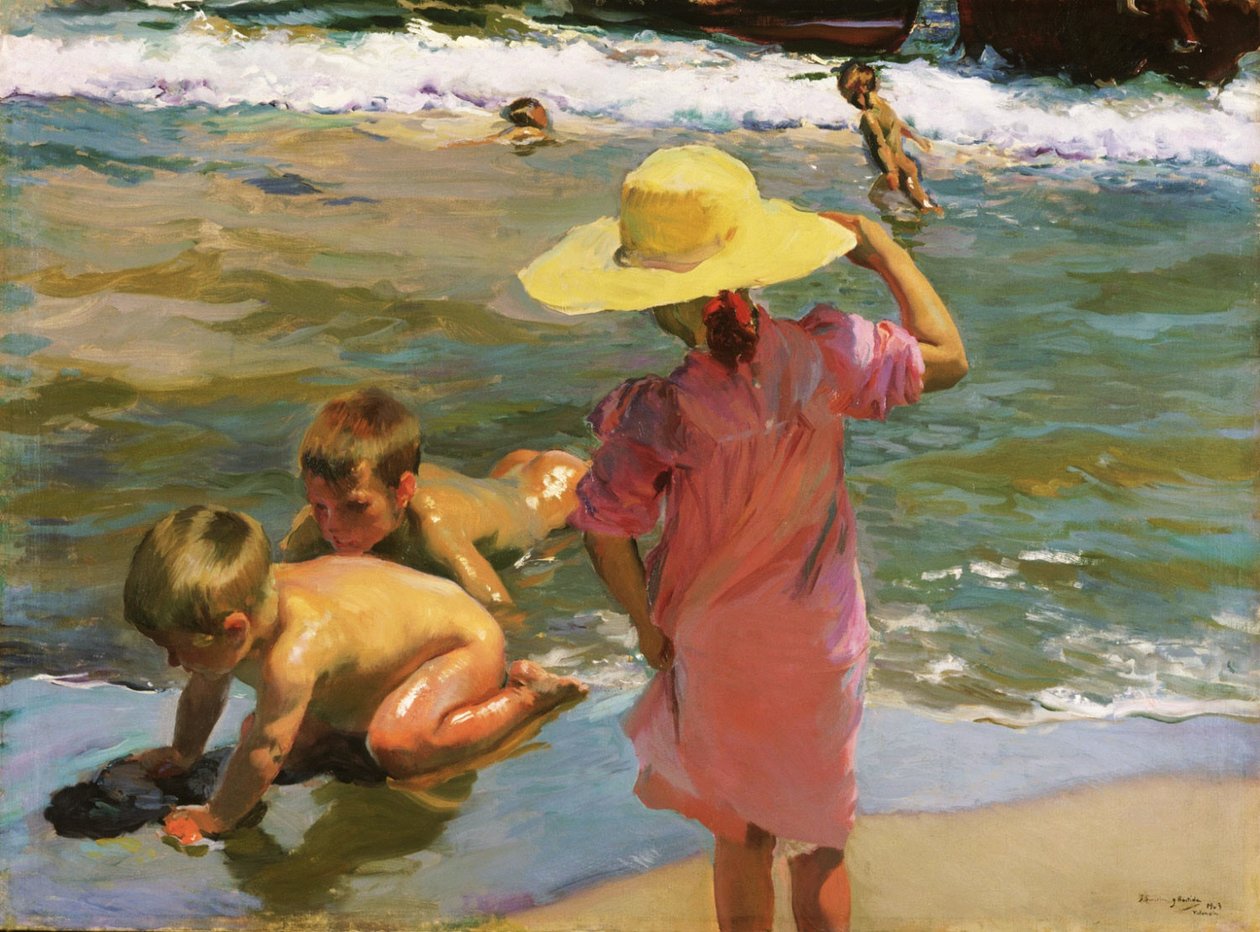 De jonge amfibieën door Joaquín Sorolla