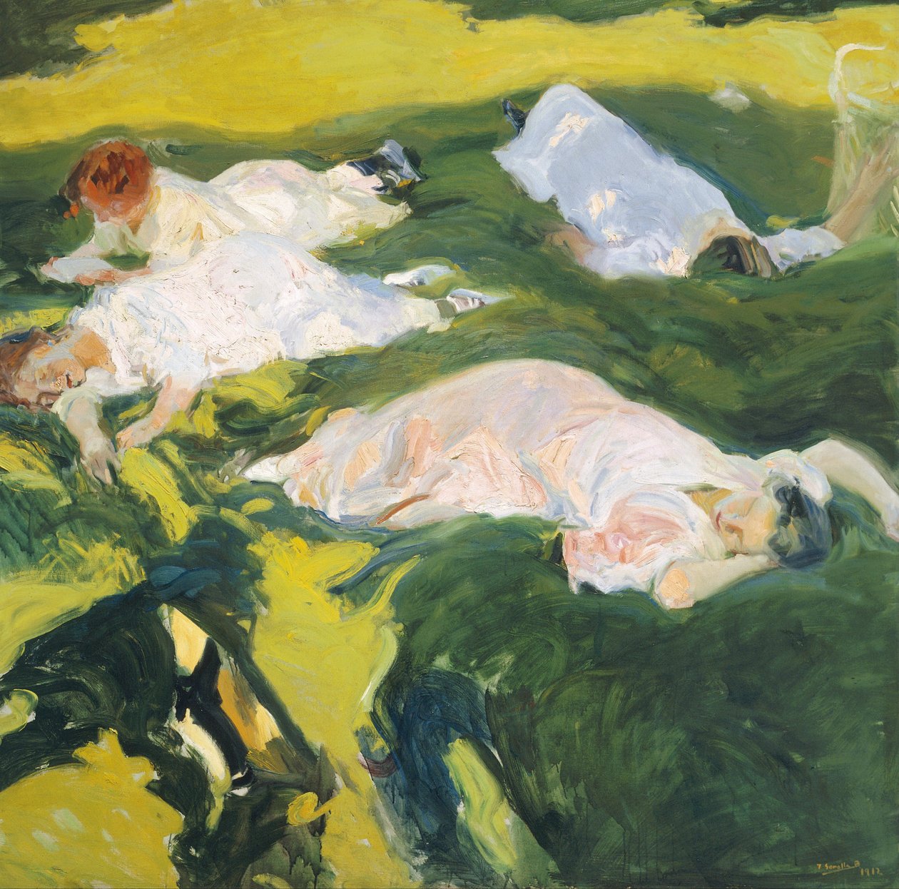 De Siësta door Joaquín Sorolla