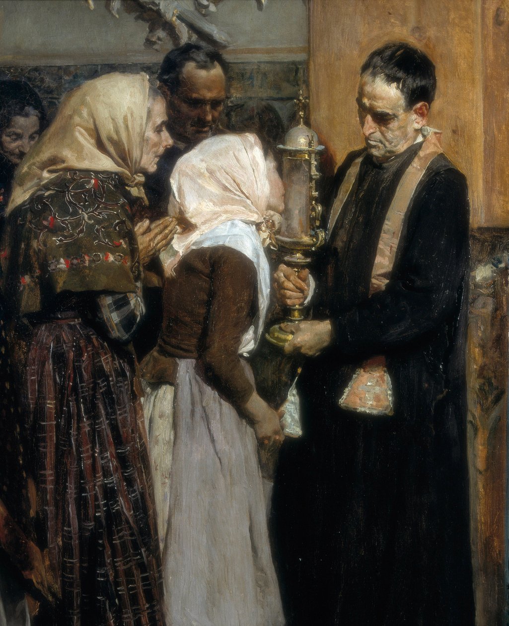 Het relikwie (detail) door Joaquín Sorolla