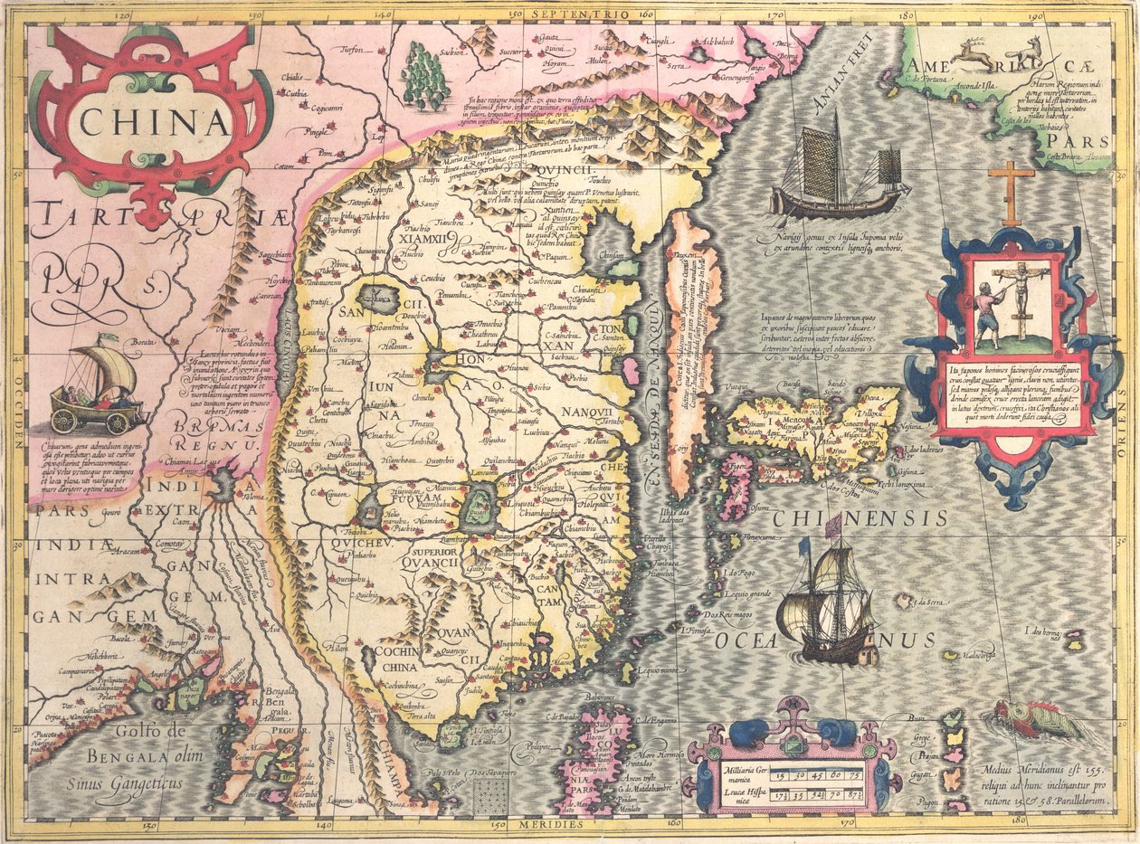 China, c.1607 door Jodocus Hondius