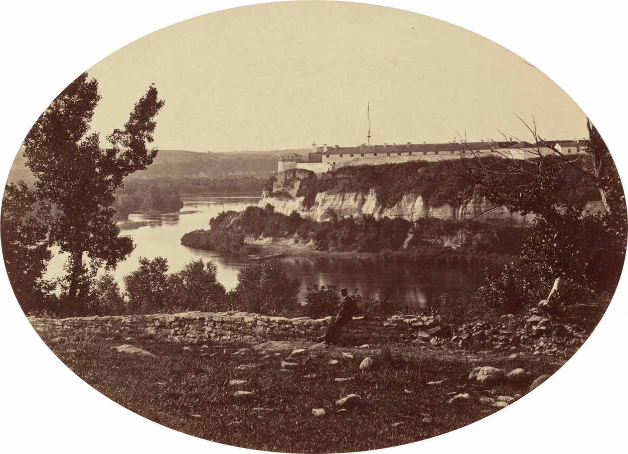 Fort Snelling,c. 1865 (photo) door Joel Emmons Whitney