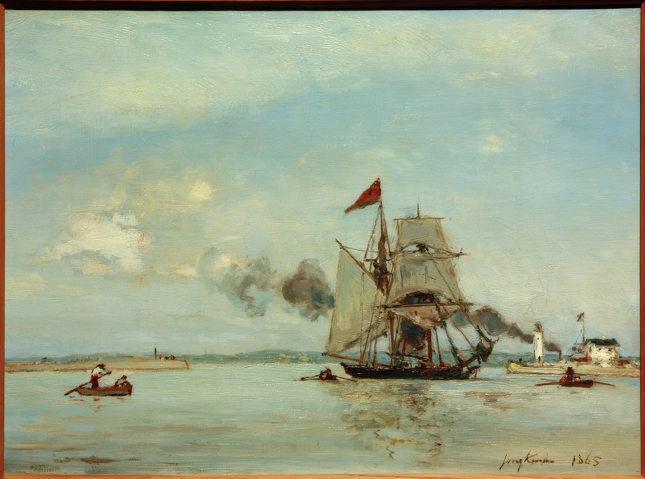 Honfleur door Johan Barthold Jongkind