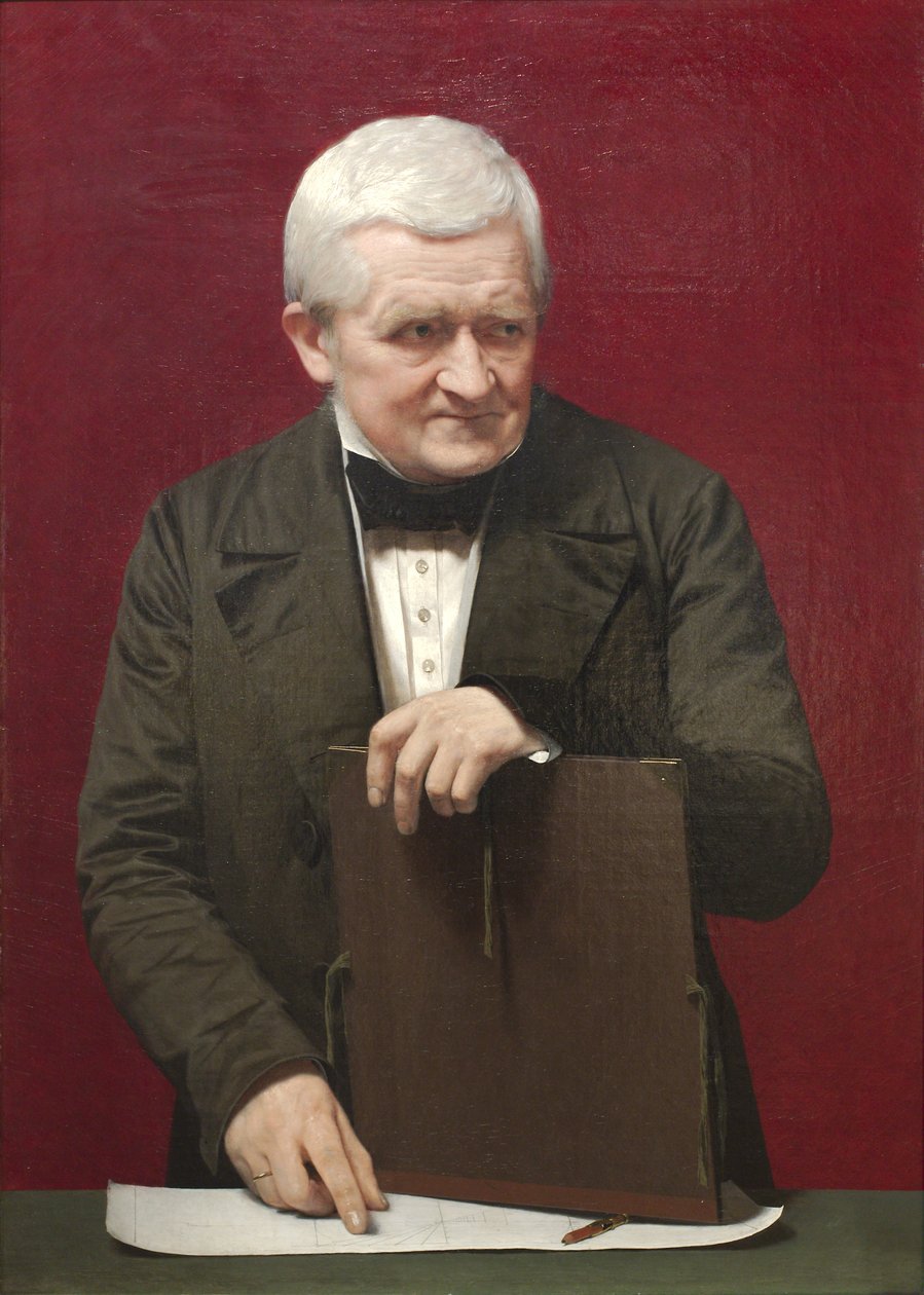 Portret van C.W. Eckersberg door Johan Vilhelm Gertner