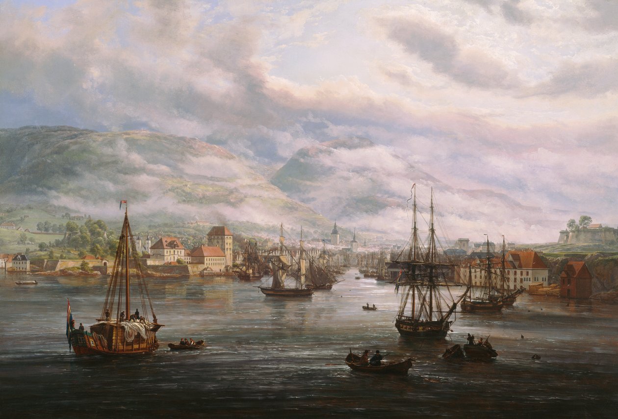 Bergense baai door Johan Christian Dahl