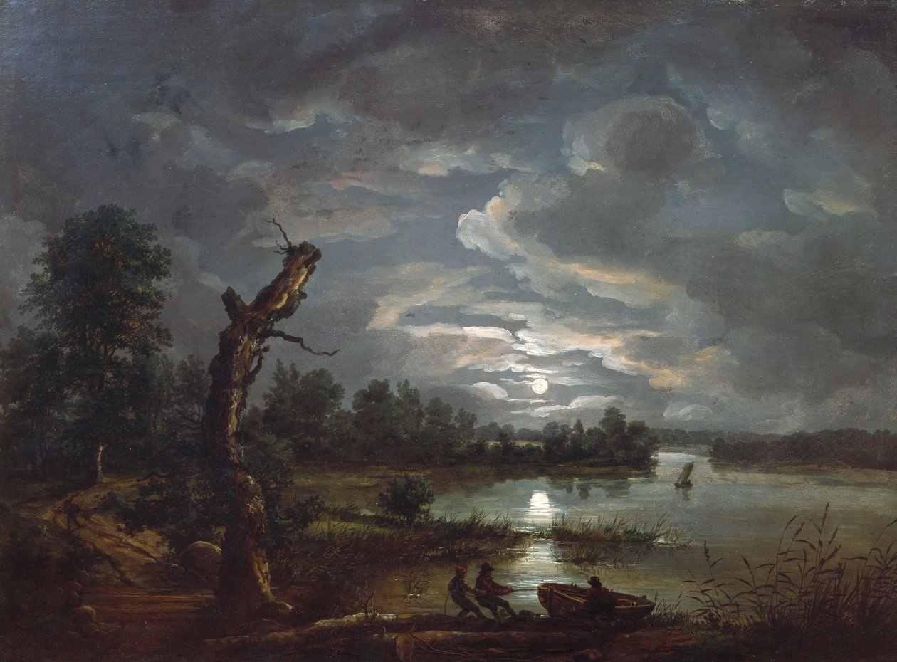 Esrum zee, c.1814 door Johan Christian Dahl