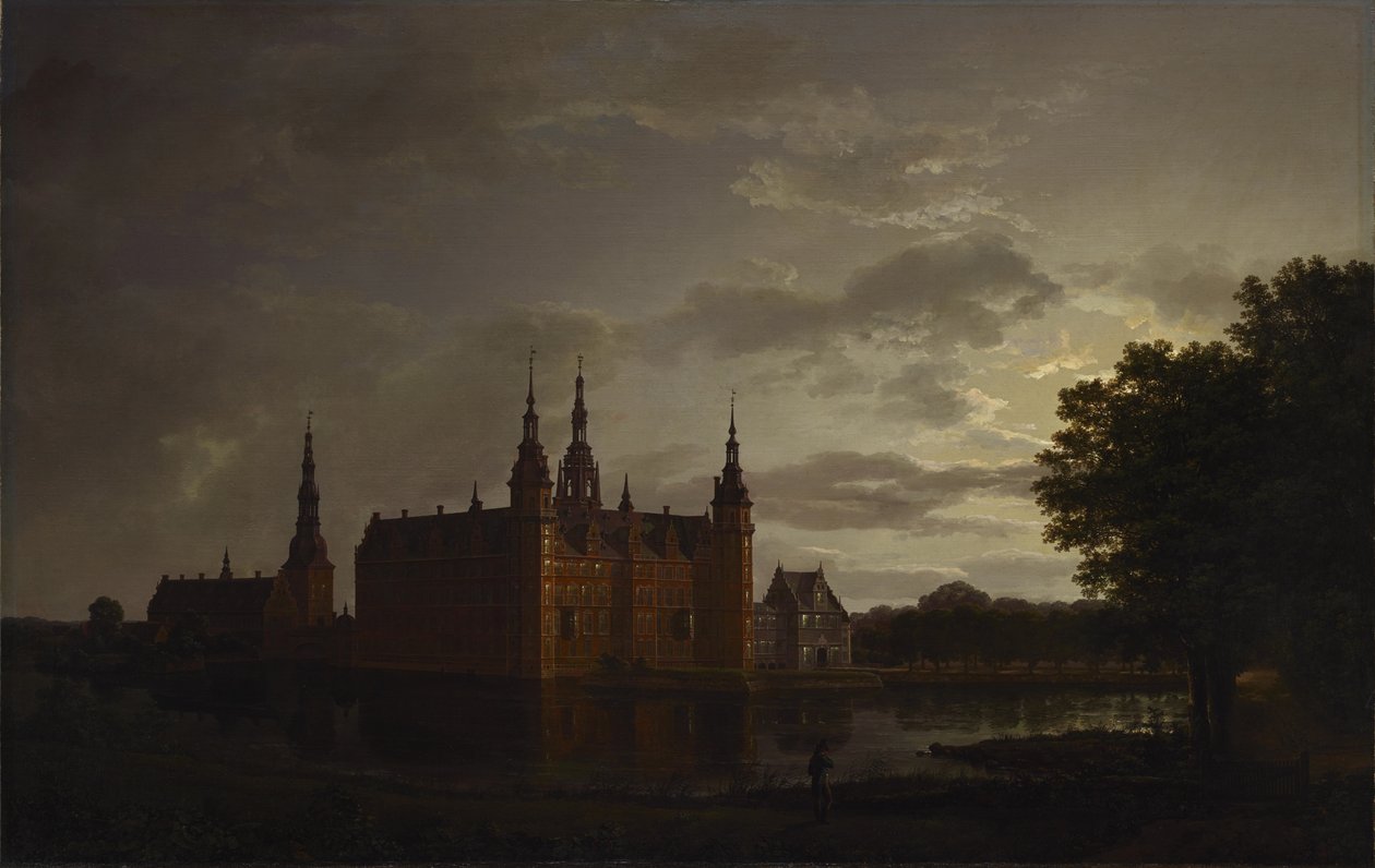 Kasteel Frederiksborg door Johan Christian Dahl