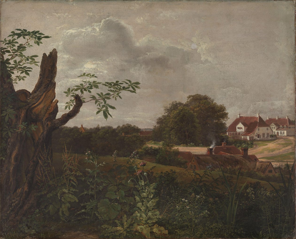 De grote herberg van Fredensborg door Johan Christian Dahl