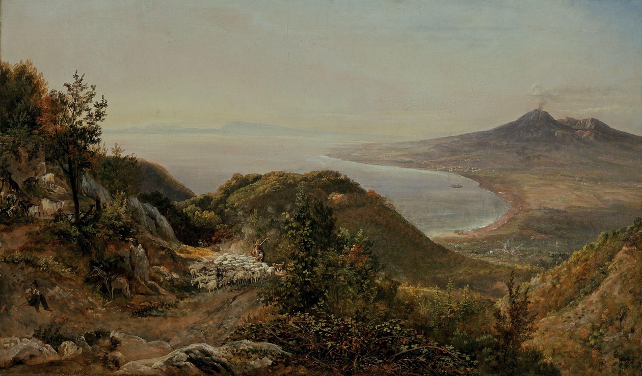 Uitzicht vanaf Pimonte door Johan Christian Dahl
